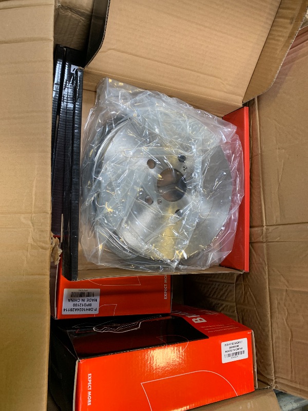 Photo 1 of A-Premium Front and Rear Disc Brake Rotors + Ceramic Pads Kit Compatible with Select Toyota Models - Corolla 2009-2019, 12-PC Set