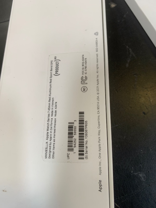 Photo 1 of Apple Watch Series 7 [GPS + Cellular 45mm] Smart watch w/ (PRODUCT)RED Aluminum Case with (PRODUCT)RED Sport Band. Fitness Tracker, Blood Oxygen & ECG Apps, Always-On Retina Display, Water Resistant