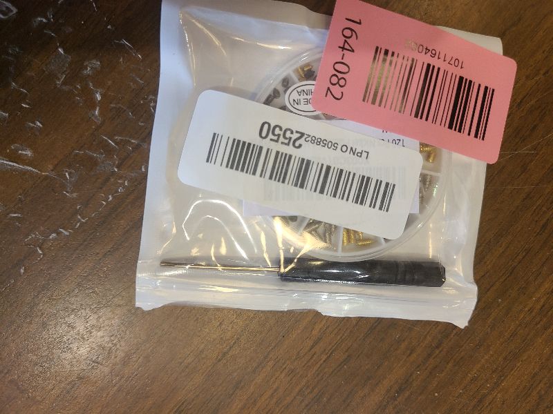 Photo 1 of 120 Pcs Nickel Plated Tip Screws Pointed Cross Slot Leather Accessories 3 Colors 4 Sizes Belt Screws Include M2x3?M2.5x4?M2.5x6?M3x5 with 2mm Screwdriver for Belt Buckle Wallet Handbag Purse