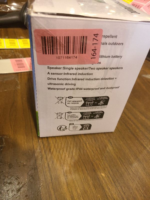 Photo 1 of 2 Pack 2026 Ultrasonic Animal Repellent Outdoor Cat Repellent Devices Solar Animal Repeller Motion Activated Deterrent to Scare Deer Squirrel Rabbit Raccoon Skunk for Yard Lawn Outdoor