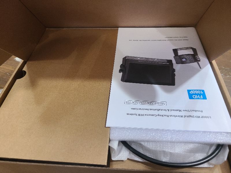 Photo 1 of 2 Wireless Backup Camera with 7" 1080p Monitor, RV Backup Camera for Furrion Pre-Wired, Recording 4-Channel Split Screen, IR Night Vision, IP69 Wide Angle, Back up Camera Systems for Truck Trailer
