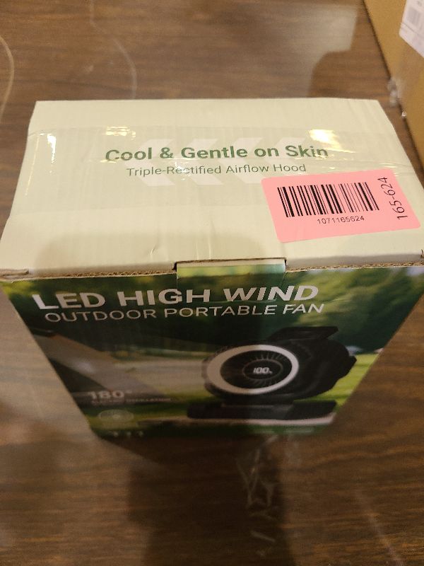 Photo 1 of 24000mAh Camping Fan, Portable Rechargeable Fan, Battery Powered Fan with LED Lantern & 120° Oscillation, Battery Operated Ventiladores for Travel, Tent, Fishing, Jobsite, Outdoor, Gifts for Men Dad