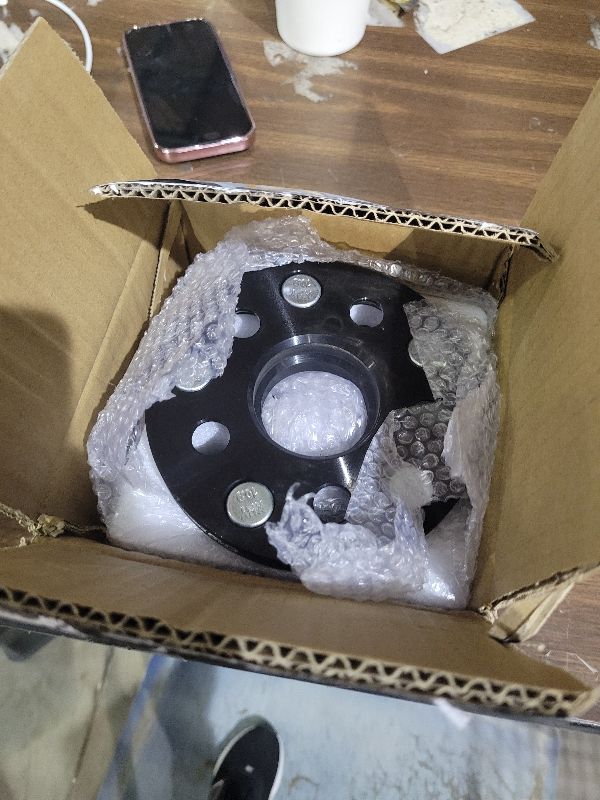 Photo 1 of 15mm 5x100 to 5x114.3 Black Wheel Adapters Hubcentric Compatible For Subaru BRZ Impreza Outback, Legacy, 86 GR86, FR-S Enable 5x100 Hub to Mount 5x114.3 (5x4.5") Wheel (2pc 56.1mm M12x1.25) Spacers