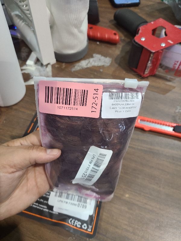 Photo 1 of 12 Inch #33 Reddish Brown Tape in Extensions Human Hair Copper Red Straight Tape ins Hair Extensions Auburn Brown Hair Skin Weft Seamless Invisible Remy Hair 45g 20Pcs.