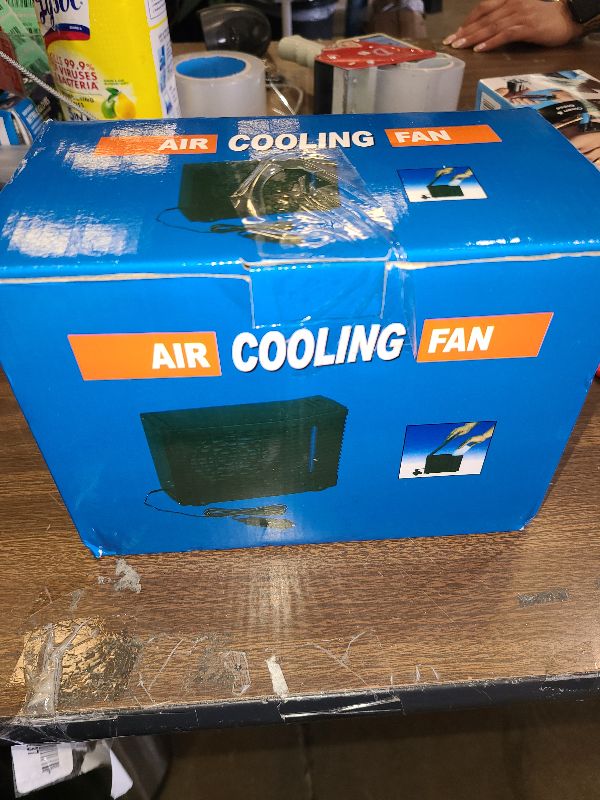 View 2 of 12V Portable Car Air Cooler, Mobile Mini Air Cooler Evaporative Water Cooling Fan for Car Truck RV Rowers Pet Owners Travelers Transport Workers