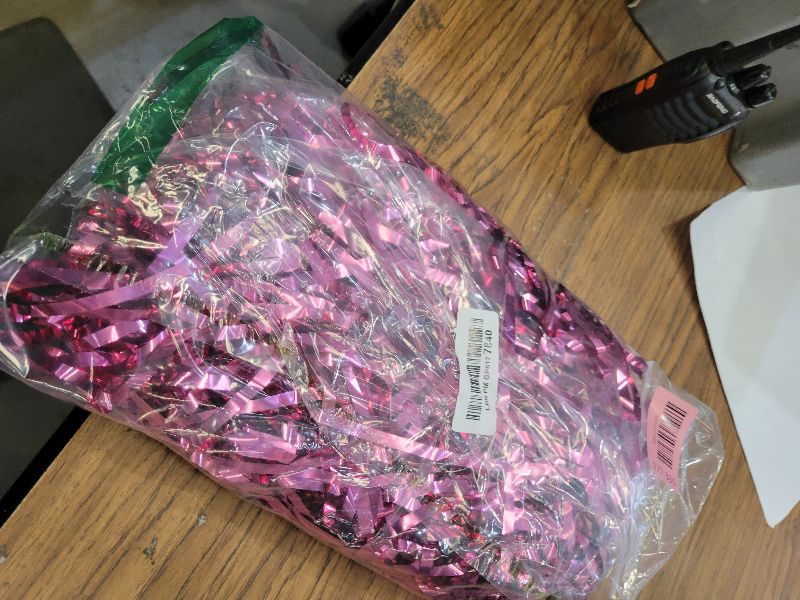 Photo 1 of 2 Pack Pink Party Decorations, 3.28 FT x 7.05 FT Pink Backdrop, Metallic Tinsel Backdrop Fringe Curtains Backdrop Curtains, Photo Backdrop Party Supplies Birthday Party Decorations