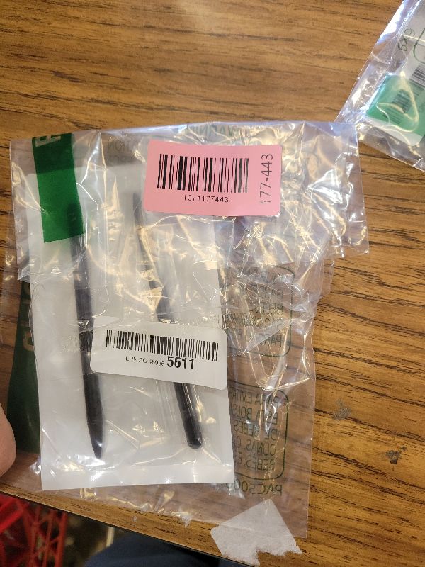 Photo 1 of 2pcs Black Stylus Pens for Universal Touch Screen Devices - Compatible with iPad, Samsung Galaxy, Smartphones
