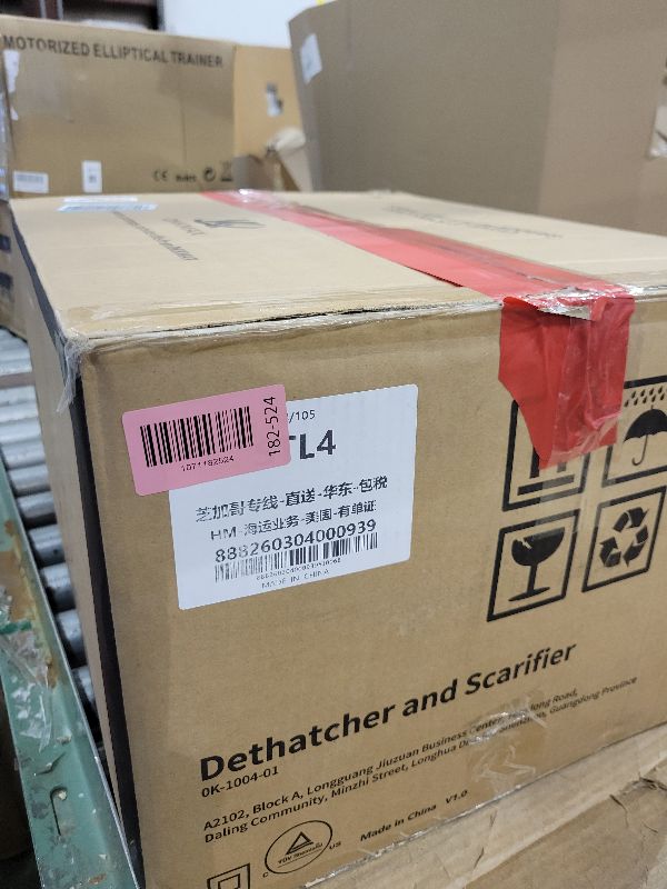 Photo 1 of 2-in-1 Electric Dethatcher Scarifier, Lawn Dethatcher with Collection Bag, 4-Position Depth Adjustment,13-Inch Working Width, Foldable Handle Design for Easy Carrying and Storage,Thatcher for Lawn