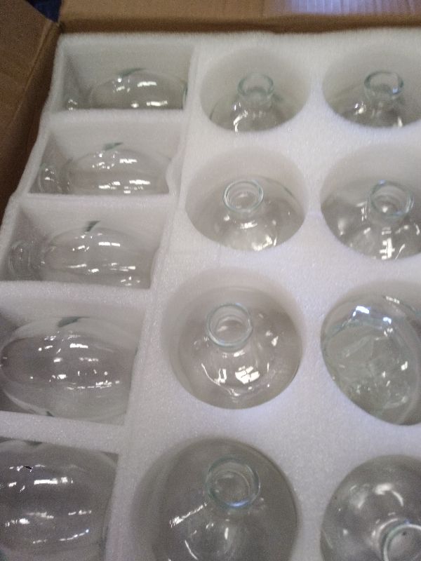 View 2 of 28 Clear Vases in Bulk, Glass Small Bud Vase for Centerpieces, Mini Bud Vase Set for Flowers, Vintage Vases for Rustic Wedding Decorations, Table Decor Flower Bedroom Party Home Decor