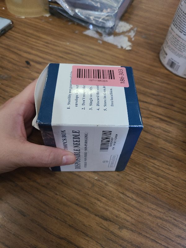Photo 1 of 100Pcs 18Ga 1 Inch Needle Luer Lock Lab Accessories, Sterile Individual Package for Scientific Measuring, Refilling Inks