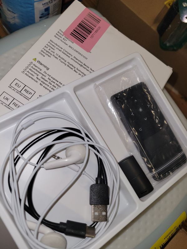 Photo 1 of 128GB MP3 Player with Bluetooth 5.2, AiMoonsa Music Player with Built-in HD Speaker, FM Radio, Voice Recorder, HiFi Sound, E-Book, Earphones Included