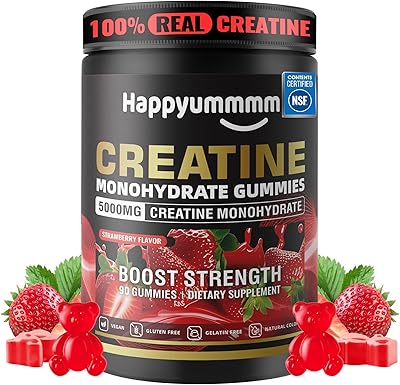Photo 1 of 

Organic Creatine Supplements
.

Under $20
.

$20–$30
.

Over $35
.

eBay
https://www.ebay.com
Happyummmm-Creatine Monohydrate Gummies- 5000 Mg
• Supports muscle strength and power. • Helps enhance workout performance. • Supports muscle endurance and rec
