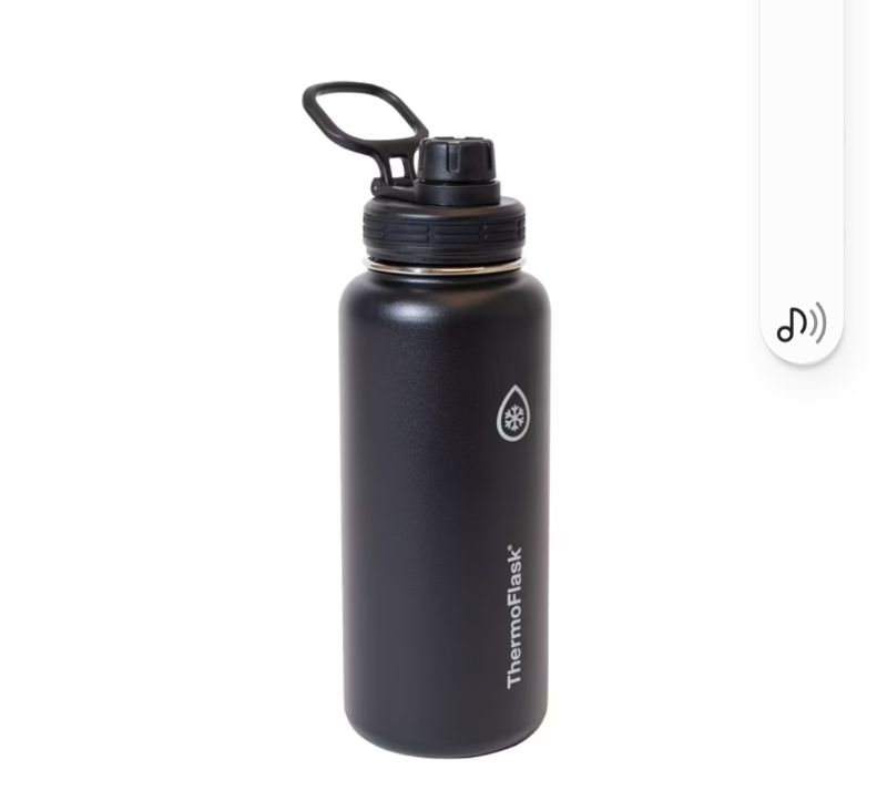 Photo 1 of
|
ThermoFlask 32 oz Double Wall Vacuum Insulated Stainless Steel Water Bottle with Chug Spout Lid, Pitch Black