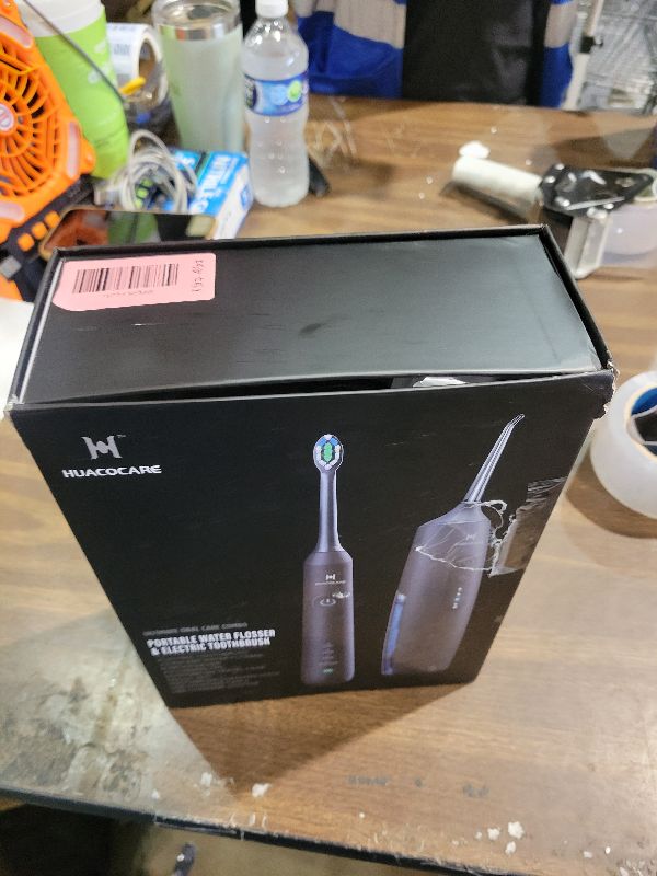 Photo 1 of 2-1 Oral Clean Kit- Water Dental flosser & Electric Toothbrush Combo- Brushing & Flossing- for Teeth Cleaning and Gum Health (Black)