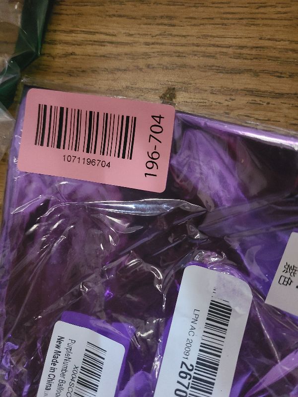 Photo 1 of 11 Balloon - Purple Birthday Number Balloons, 40 Inch Large Foil Balloons for Men Women Boys Girls Purple Themed Birthday Decorations