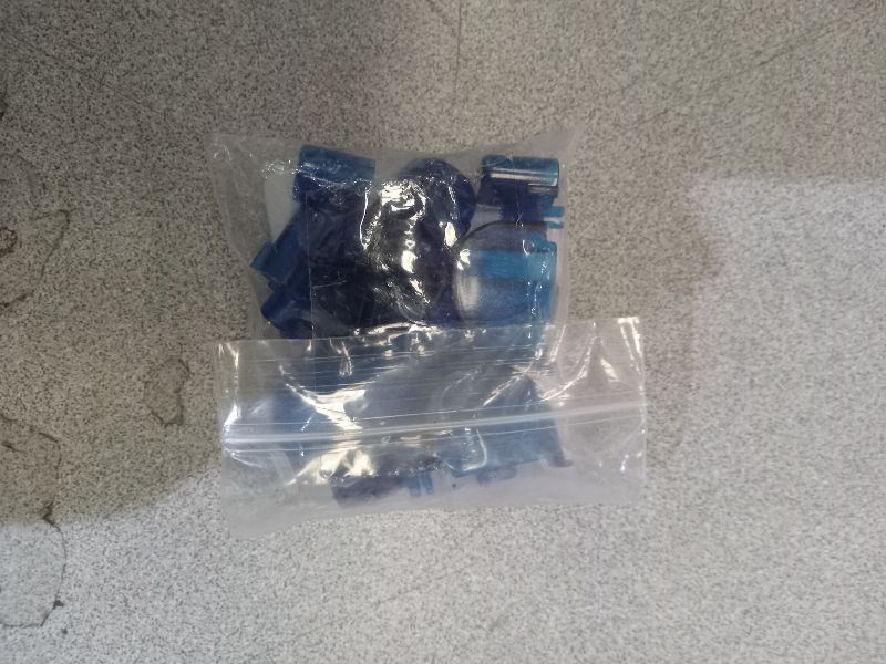 Photo 1 of 11 in 1 Full Buttons ABXYZ Button Thumbstick Cap Joystick Dpad Buttons for Gamecube NGC Constroller (K-Clear Blue)