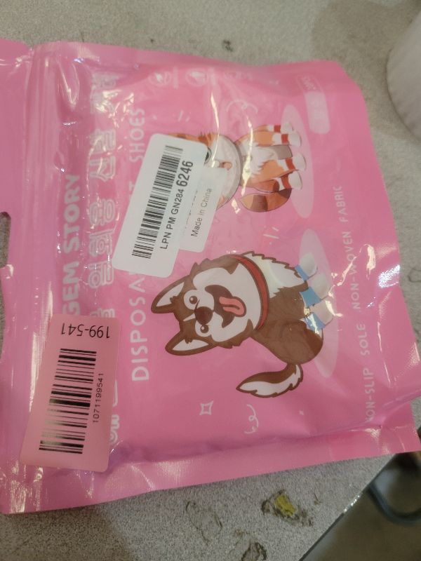 Photo 1 of 20pcs Disposable Dogs Cats Pets Shoes Boots Paws Protectors Stop Licking, Waterproof Dog Foot Claws Cover with Self-Adhesive Bandage, Comfortable Pet Socks for Injured Paws Recovery (Large 15-50 lb)