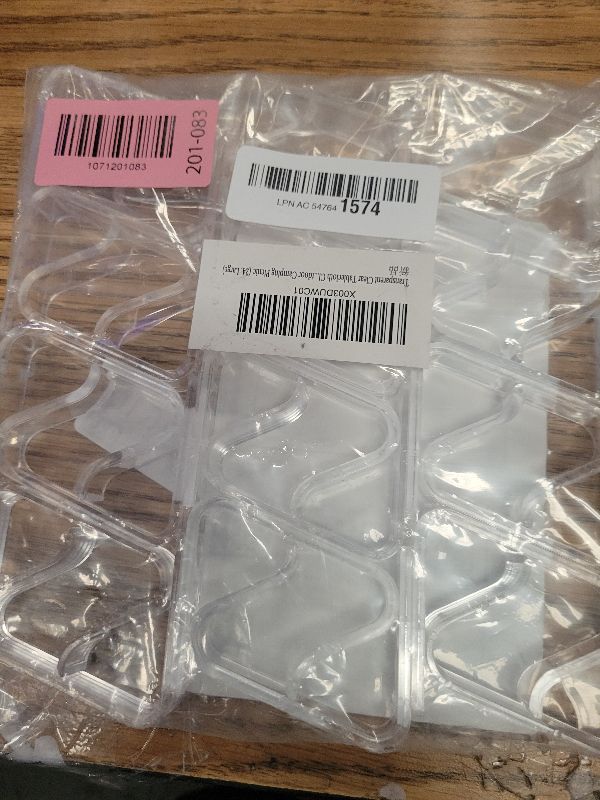 Photo 1 of 24 Pieces Transparent Clear Tablecloth Clips, Plastic Table Cloth Clips?Windproof Table Cover Holder Clamps?Table Cloth Holder for Home Wedding Party Christmas Outdoor Indoor Picnic Camping(Large)