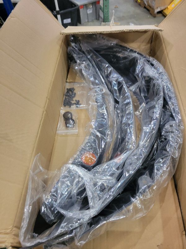 Photo 1 of 10L0L Golf Cart Fender Flares for Club Car Precedent 2004-Up Gas & Electric, Front & Rear Set of 4 with Stainless Steel Screws, Amber Reflectors (Not Fit Modified Models)