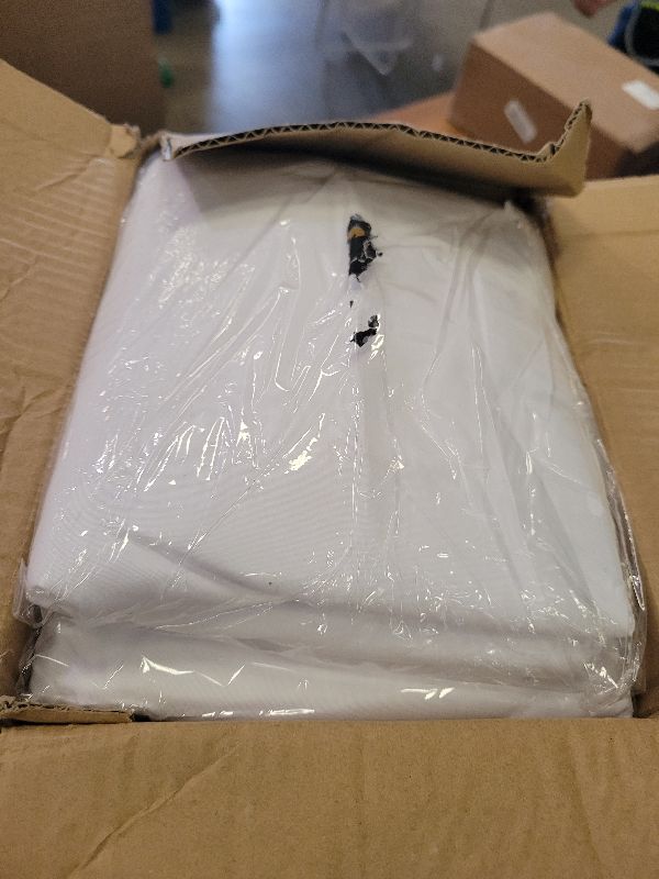 Photo 1 of 10 Pack White Table Cloth for Rectangle Tables,60x102 inch-Washable and Reusable Table Cloths for 6-8 Ft Rectangle Table,Polyester Fabric Table Cover for Party,Wedding,Buffet