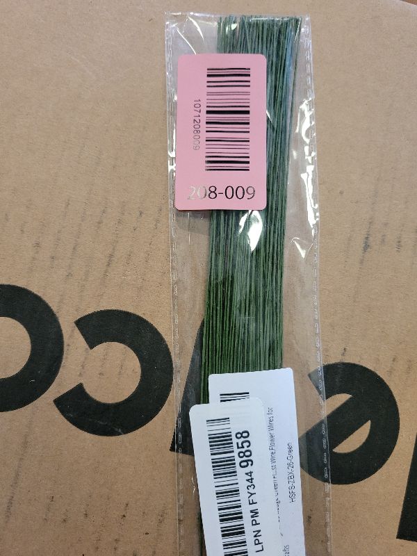 Photo 1 of 100 PCS 26 Gauge Green Floral Wire Stems for Artificial Flower Making,Flexible Paddle Wires for Mothers Day Flowers,Garland and Floral Arrangements,Florist Wire,Flower Wires for Crafts