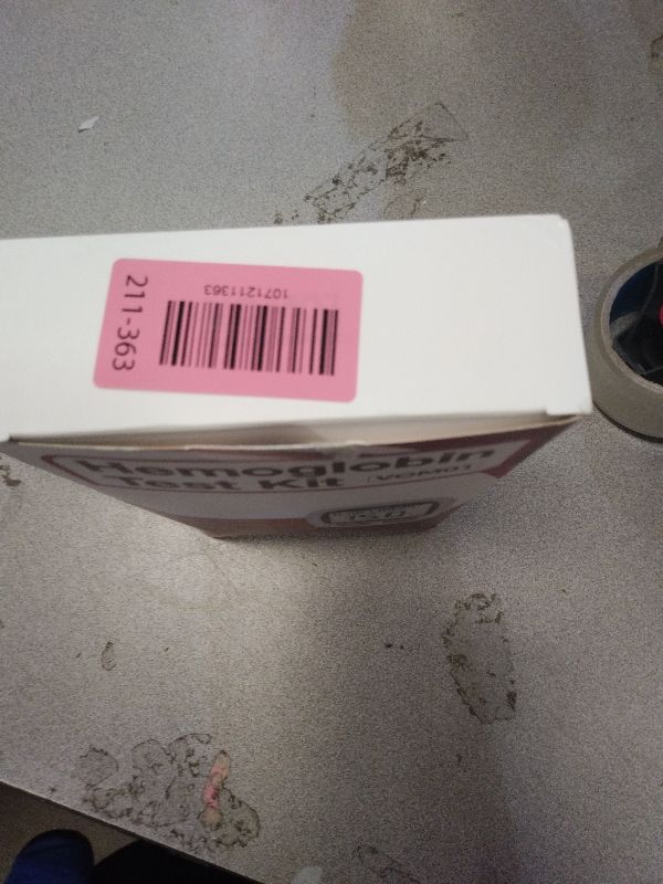 Photo 1 of 100 Hemoglobin Test Strips with Hemoglobin Test Meter, Hemoglobin Test Kits for Home Use, Home Hemoglobin Tester, Easy to Use and Read.