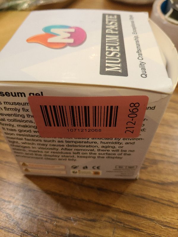 Photo 1 of 1DFAUL 12 oz Exhibits Fixing Gel for Museum, Removable Clear Museum Paste Putty Wax, Reusable & No Residue, Fixed Collection Artifacts and Decorations to Prevent Vibration, Falling