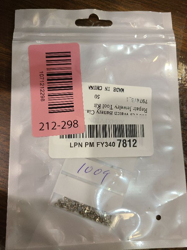Photo 1 of 100 Pcs Watch Battery Clamp Screws, Watches Repair Kit for Replacing Old Battery Clamp Screws, Replacement Micro Screw Replaces for Watchmaking Watch Repair Jewelry Tool Kit