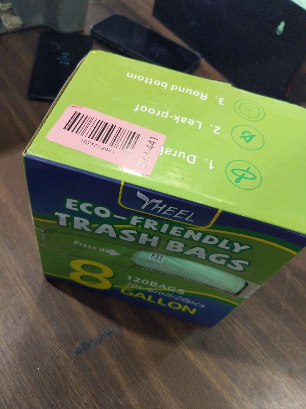 Photo 1 of 100% Compostable Trash Bags, 8 Gallon, 30 Liter, 0.85 Mils, 70 Count Large Kitchen Food Scrap Compost Bags for Kitchen Step Trash Cans with Europe EN13432 Certified