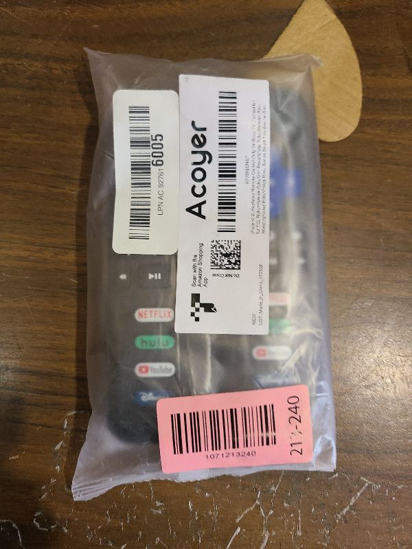 Photo 1 of (Pack of 2) Replacement Remote Control Only for Roku TV, Compatible for TCL Roku/Hisense Roku/Onn Roku/Sharp Roku/Element Roku/Westinghouse Roku/Philips Roku Smart TVs (Not for Roku Stick and Box)
