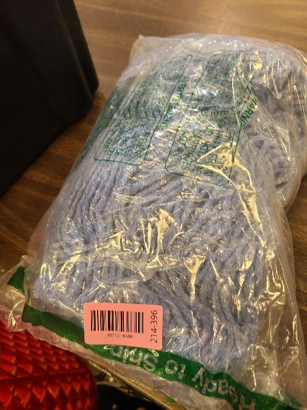 Photo 1 of 2 Pack Heavy Mop Replace Head?mop Head Replacement,Commercial mop Heads,Reusable Mop Head Refills-Replacement Mop Heads SuitableWet Industrial Blue Cotton Looped End String Head Refill (Blue)