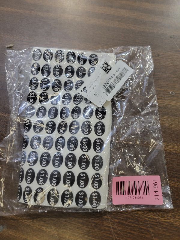 Photo 1 of 1440 Pcs Yard Sale Stickers - Snack Vending Machine Labels, 6 Price Stickers: $1.00, $1.25, $1.50, $1.75, $2.00, $2.50