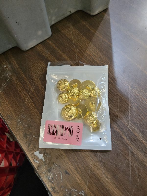 Photo 1 of 20Pcs Vintage Gold Buttons for Blazer Set Coat Buttons for Jacket Uniform Suit Coat Button (0.6/0.7/0.8/1 Inchs)