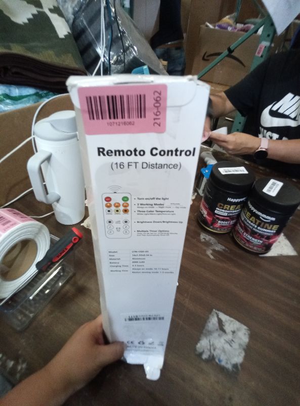 Photo 1 of 16in Under Cabinet Lighting with Remote, LED Motion Sensor Light Indoor, Rechargeable Closet Lights Wireless, Dimmable, 3 Color Temps, Magnetic Under Counter Lights for Kitchen, Pantry, Stair, 3 Pack