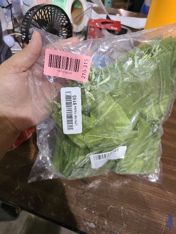 Photo 1 of 100Pcs Fruit Protection Bags, 4×6inch Fruit Netting Bags for Fruit Trees, Green Fruit Netting Cover Drawstring Mesh Bags Pest Barrier for Strawberry Blueberry Small Fruit