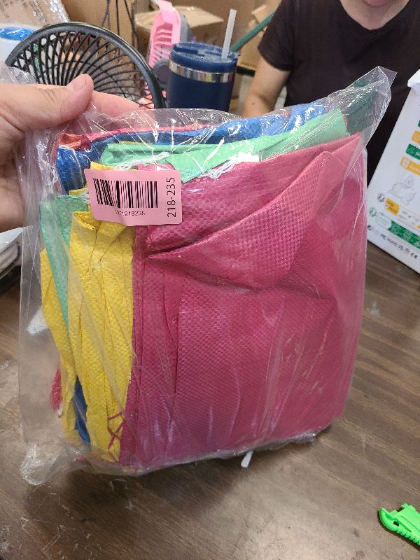 Photo 1 of 10Pcs Colorful Potato Sack Race Bags, Reusable Vegetable Produce Bags for Potato Tomato Onion Bean Corn Garlic Storage