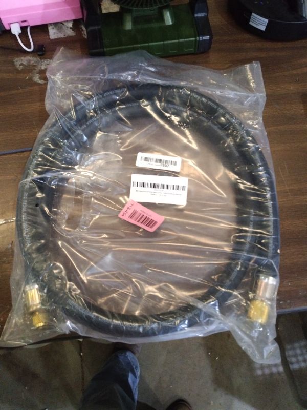 Photo 1 of 2026 Upgrade 1/2" HVAC Vacuum Hose, High-Flow Vacuum Certified Refrigerant Hose with 3/8" to 1/4" Fittings, 20 Microns Vacuum, Faster HVAC Evacuation and Recovery, 6-Feet, Black