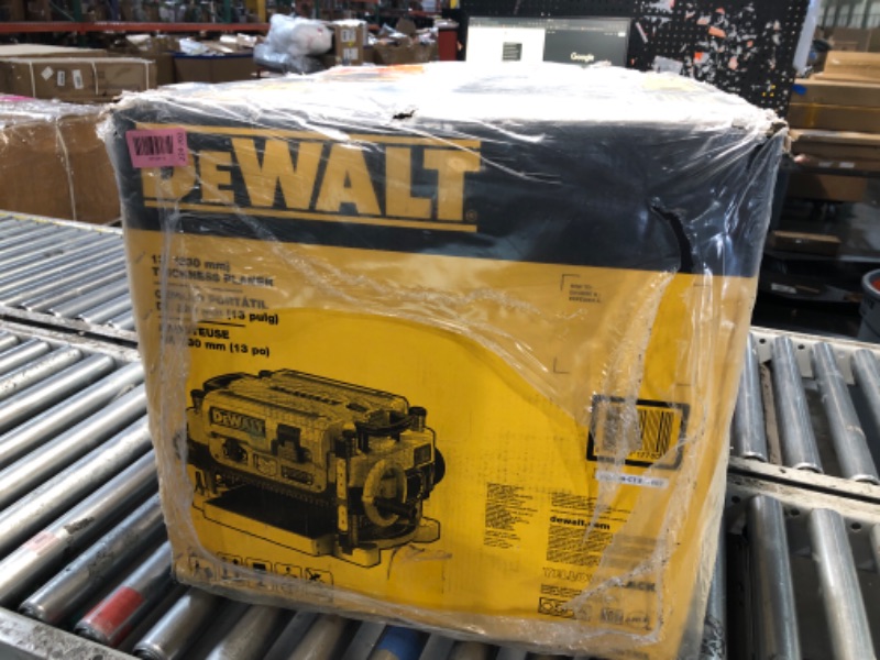 Photo 1 of ***FACTORY SEALED***DEWALT Thickness Planer, 13-inch Wood Planer, Three Knife Two Speed, 15 Amp, 20,000 RPM Motor (DW735X)
