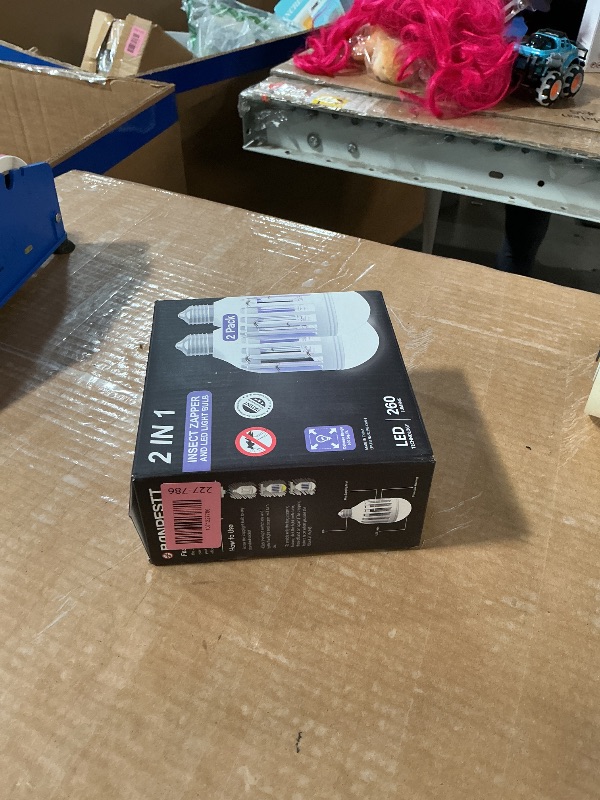 Photo 1 of [2-Pack] BANPESTT Bug Zapper Light Bulb 2-in-1 Indoor Mosquito Zapper Gnat Trap- Electric Fly Insect Killer&Bug Catcher for Home Backyard Patio