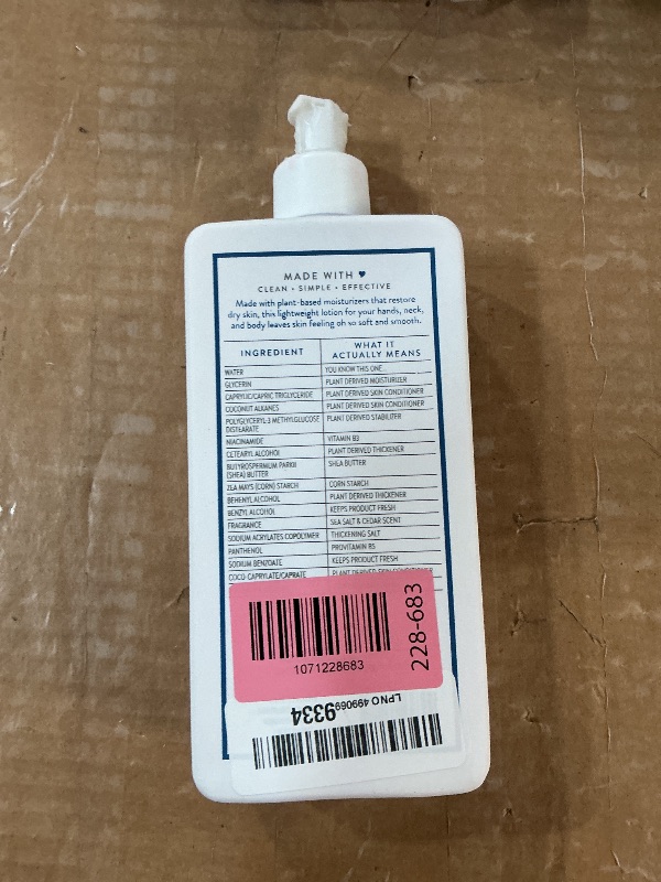 Photo 1 of ***DAMAGED - SEE NOTES/PICTURE***Native Body Lotion Contains Naturally Derived Plant-Based Moisturizers for Women and Men | Restores Dry Skin, Sea Salt & Cedar, 16.5 fl oz