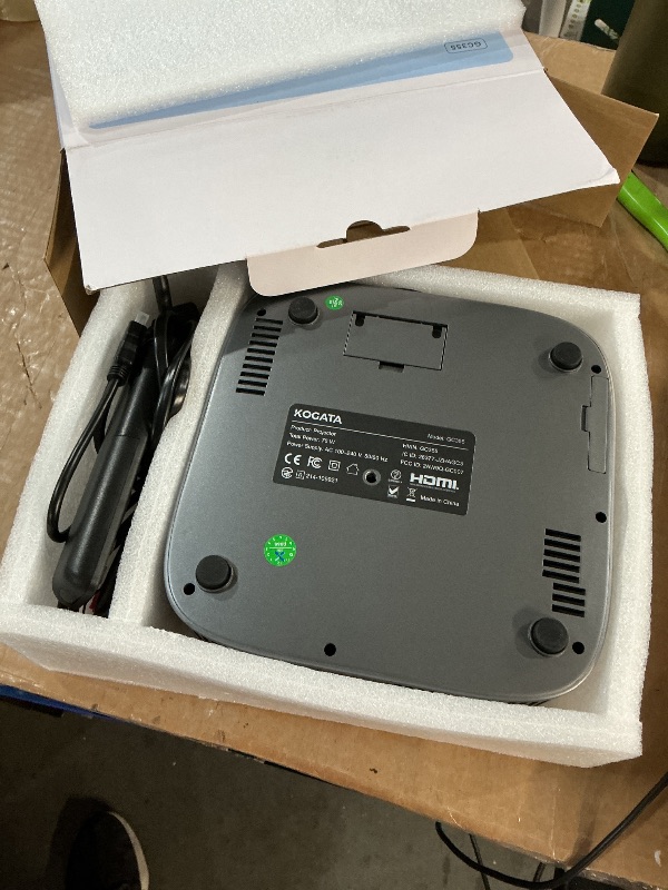 Photo 1 of [Short Throw/Built in Apps] Projector 4K with WiFi and Bluetooth, 2000ANSI TOF Auto Focus Keystone Smart Projector for Dolby Audio Home Theater Movie, Kogata Outdoor Projector Portable Ceiling Gray