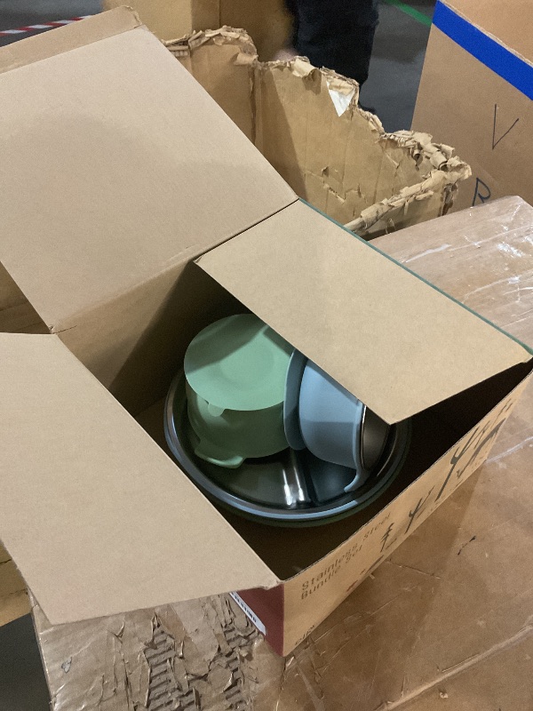Photo 1 of * does not come with lids or silverware*
Elk and Friends Kids Stainless Steel Mealtime Bundle | Plates, Bowls, Snack Cups + Toddler Utensils | Silicone Sleeves + Travel Storage Lids | For Meals + Snacks | Dishwasher Safe