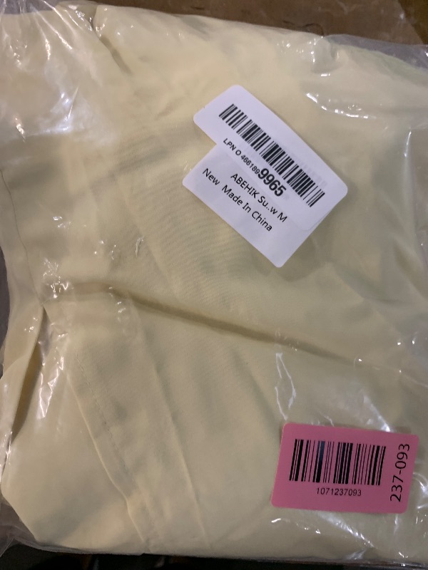 Photo 1 of ***DAMAGED - PLEASE CHECK PHOTO/NOTES***
ABEHIK Summer Dress for Women 2024 Floral Corset Dress Boho Flowy Slit Bustier Lace Up Midi Dresses Going Out A Line Casual Sundress Adjustable Spaghetti Straps Bodycon Yellow M