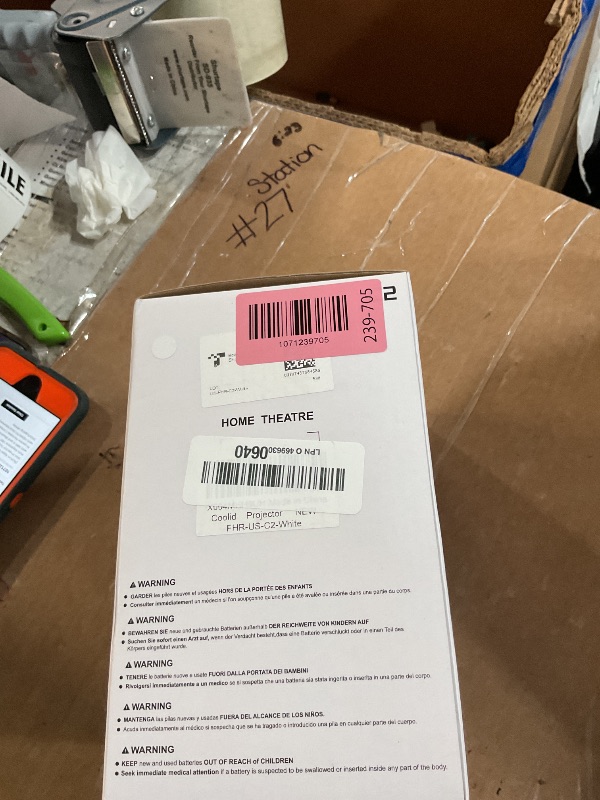 Photo 1 of [Built-in Apps & 2026 Upgraded] Mini Projector Support 4K 1080P Auto Keystone 180° Rotatable with WiFi 6 and Bluetooth 5.4, Projector Portable Compatibile with HDMI/TV Stick/Memory Stick/Laptop-White