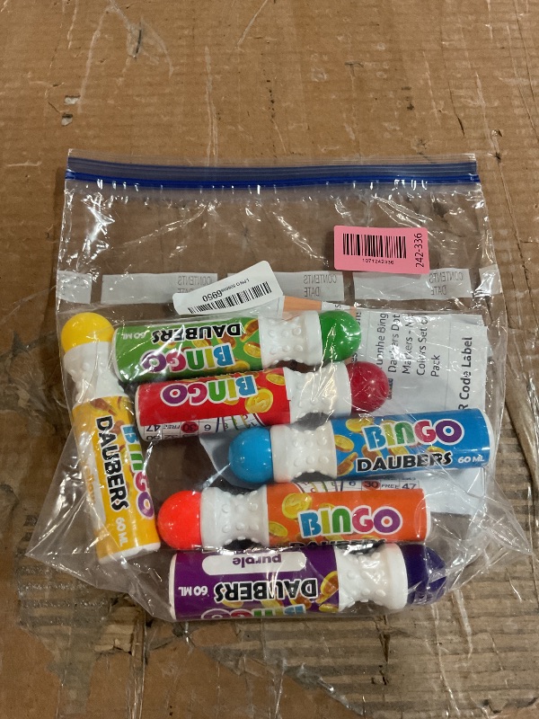 Photo 1 of (used slightly) Yuanhe Bingo Daubers Dot Markers - Mixed Colors Set of 6 Pack