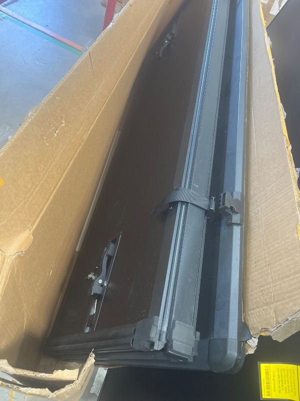 Photo 1 of ***MISSING HARDWARE*** YITAMOTOR FRP Hard Tri-Fold Truck Bed Tonneau Cover Compatible with 2015-2026 Chevy Colorado/GMC Canyon 6.3 ft Bed