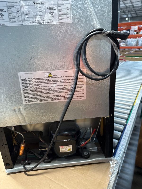 Photo 1 of ***MINOR DAMAGE UNABLE TO TEST***2.6 cu. ft. Mini Fridge in Black, MAGIC CHEF