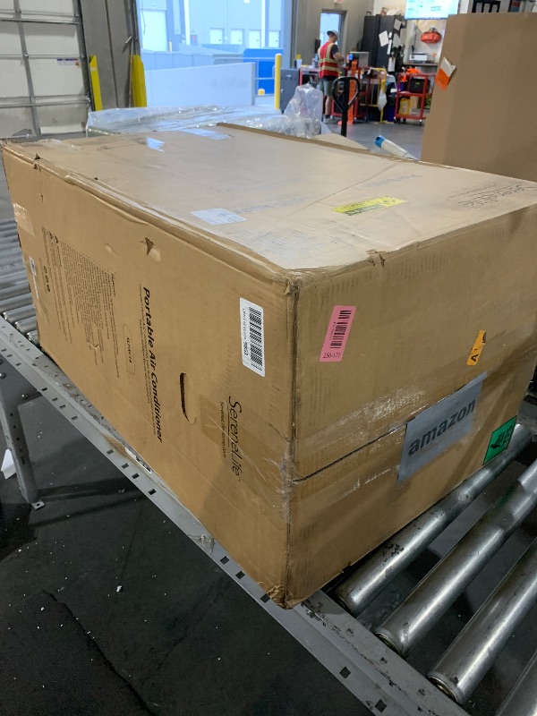Photo 1 of (not functional sold as parts/ NEW) SereneLife Small Air Conditioner Portable 14,000 BTU with Built-in Dehumidifier - Portable AC unit for rooms up to 650 sq ft - Remote Control, Window Mount Exhaust Kit