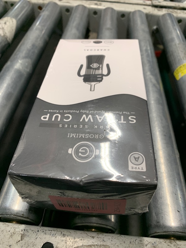 Photo 1 of ***FACTORY SEALED***GROSMIMI Spill Proof no Spill Magic Sippy Cup with Straw with Handle for Baby and Toddlers, Customizable, PPSU, BPA Free 10 oz (Charcoal)