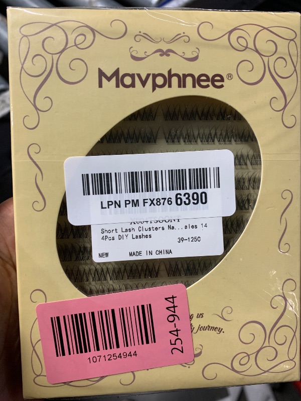 Photo 1 of ***FACTORY SEALED***Short Lash Clusters Natural Cluster Eyelash Extensions 8-10-12MM Clear Band Cluster Lashes Extensions Wispy Individual Lashes CC-Curly Eyelash Clusters Pestañas Postizas Naturales 144Pcs DIY Lashes